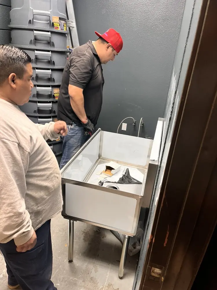 Commercial plumbing and sink installation in Central Pacolet
